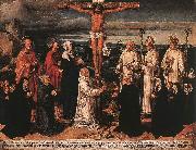 Christ on the Cross with Carthusian Saints